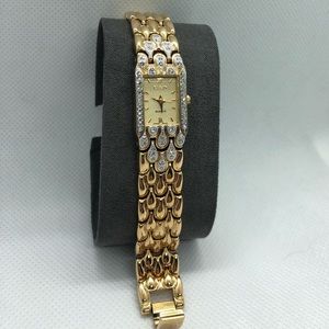 Vintage Elgin Diamond/Cubic Zirconia Gold Watch